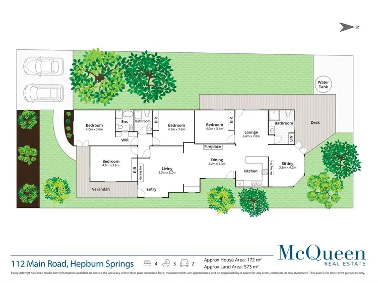 Floorplan of Homely house listing, 112 Main Road, Hepburn Springs VIC 3461