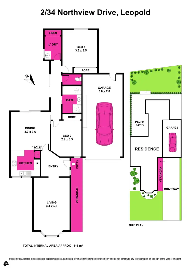 Floorplan of Homely house listing, 2/34 Northview Drive, Leopold VIC 3224