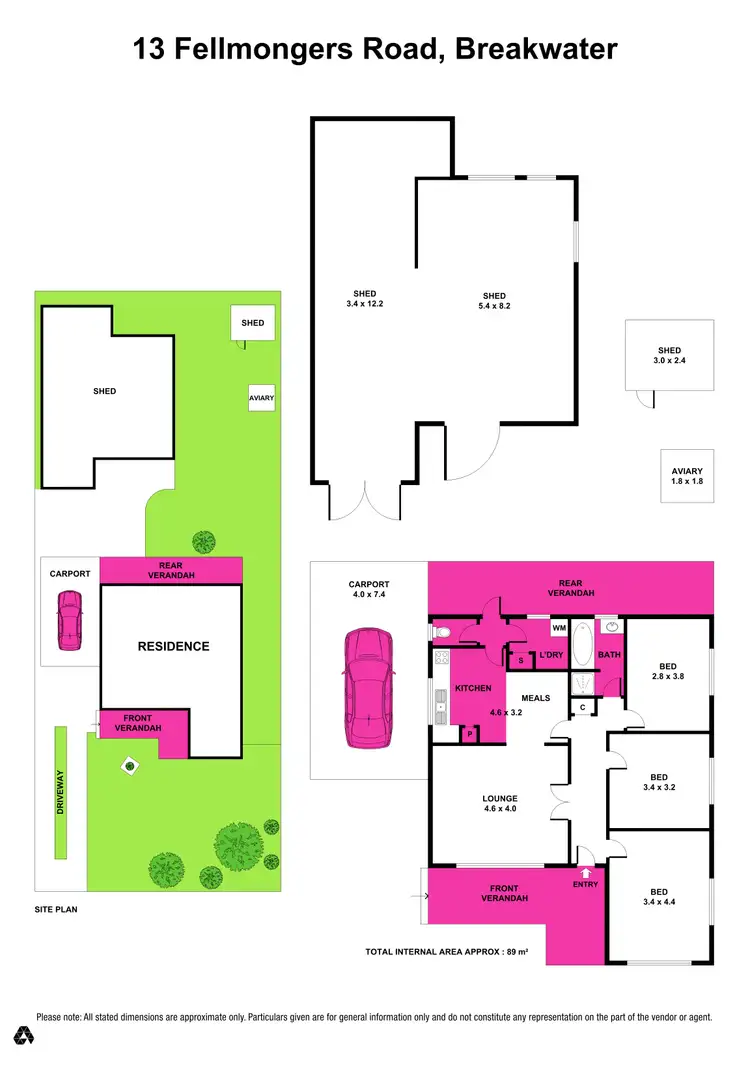 Floorplan of Homely house listing, 13 Fellmongers Road, Breakwater VIC 3219
