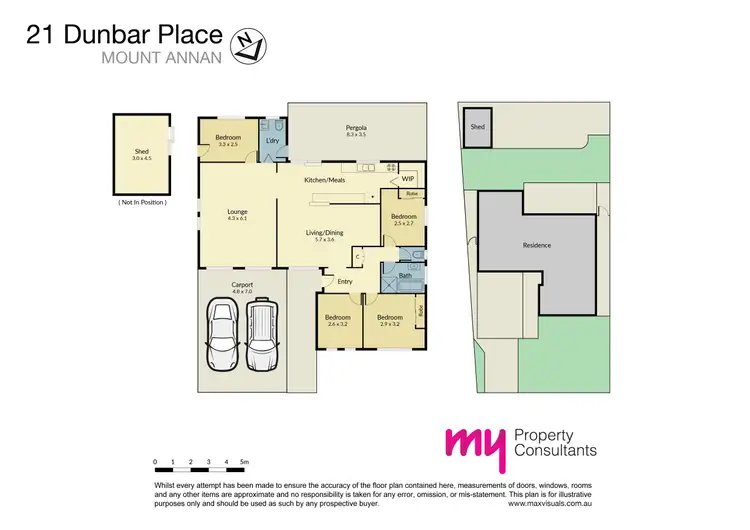 Floorplan of Homely house listing, 21 Dunbar Place, Mount Annan NSW 2567