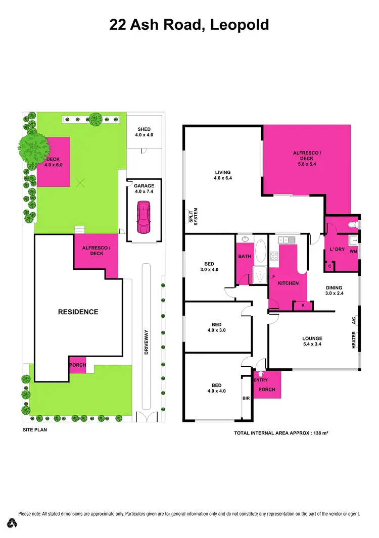 Floorplan of Homely house listing, 22 Ash Road, Leopold VIC 3224