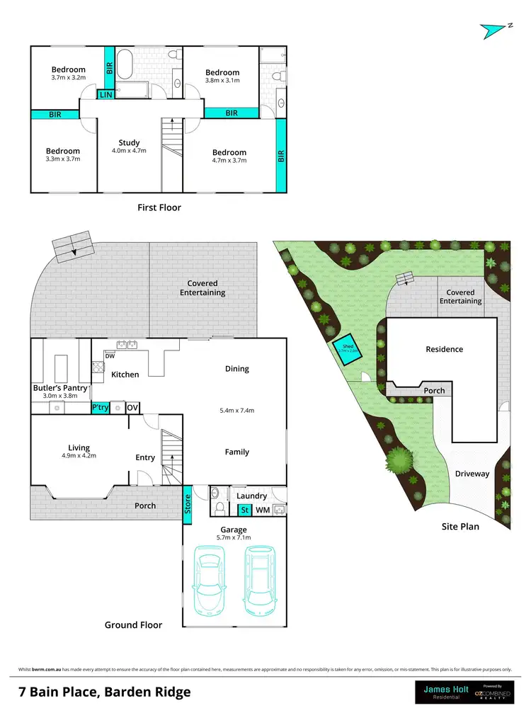 Floorplan of Homely house listing, 7 Bain Place, Barden Ridge NSW 2234