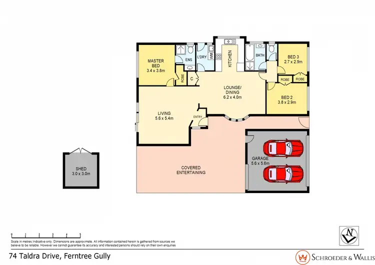 Floorplan of Homely house listing, 74 Taldra Drive, Ferntree Gully VIC 3156