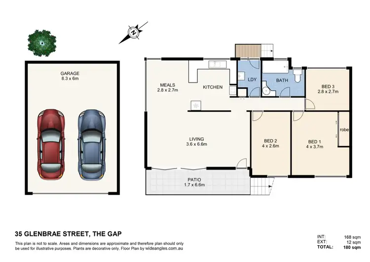 Floorplan of Homely house listing, 35 Glenbrae Street, The Gap QLD 4061