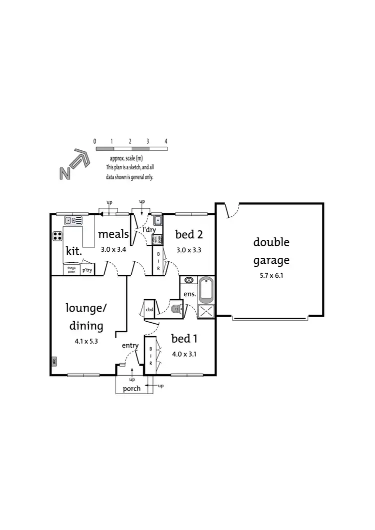Floorplan of Homely unit listing, 3/43-45 Beaufort Road, Croydon VIC 3136