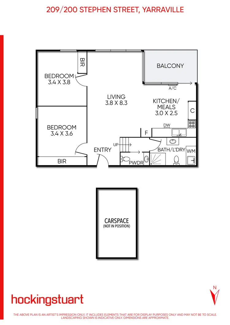Floorplan of Homely apartment listing, 209/200 Stephen Street, Yarraville VIC 3013
