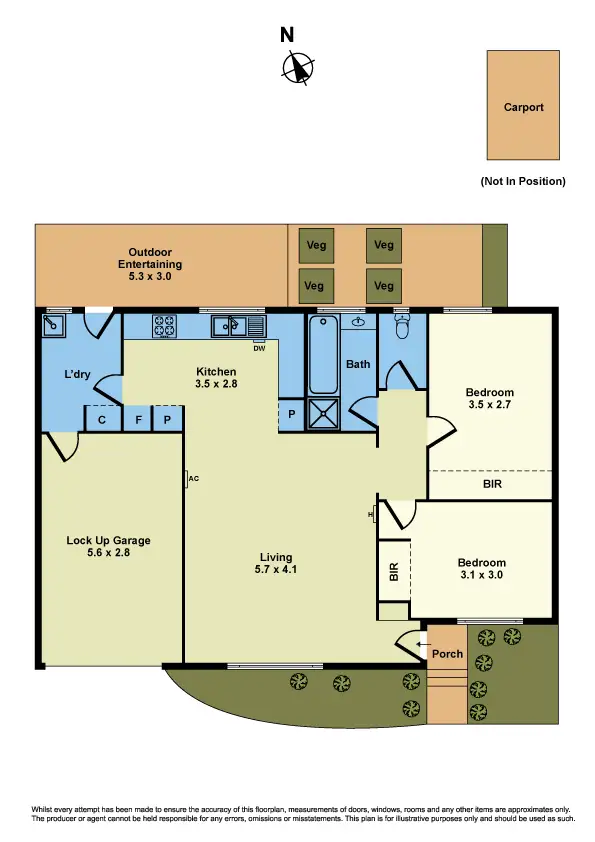 Floorplan of Homely unit listing, 2/14 Giffard Street, Williamstown VIC 3016
