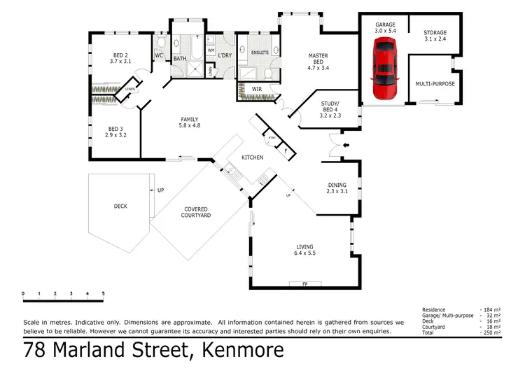 Floorplan of Homely house listing, 78 Marland Street, Kenmore QLD 4069