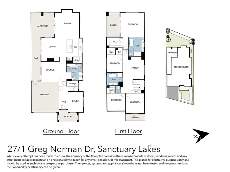 Floorplan of Homely house listing, 27/1 Greg Norman Drive, Sanctuary Lakes VIC 3030