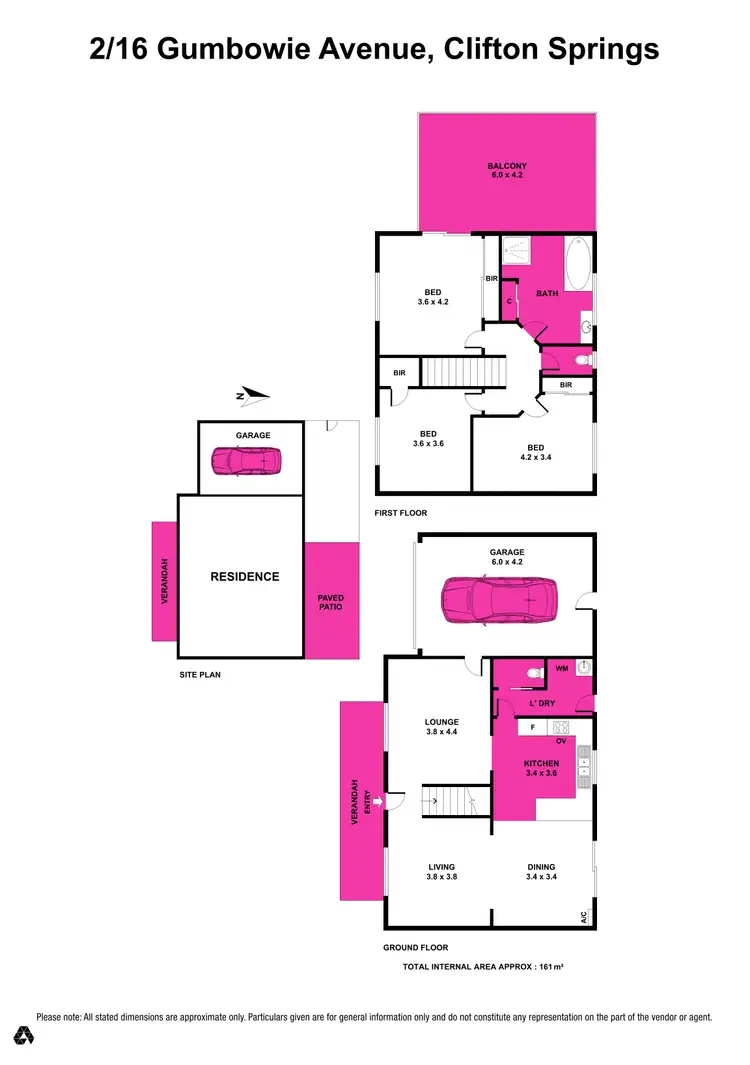 Floorplan of Homely house listing, 2/16 Gumbowie Avenue, Clifton Springs VIC 3222
