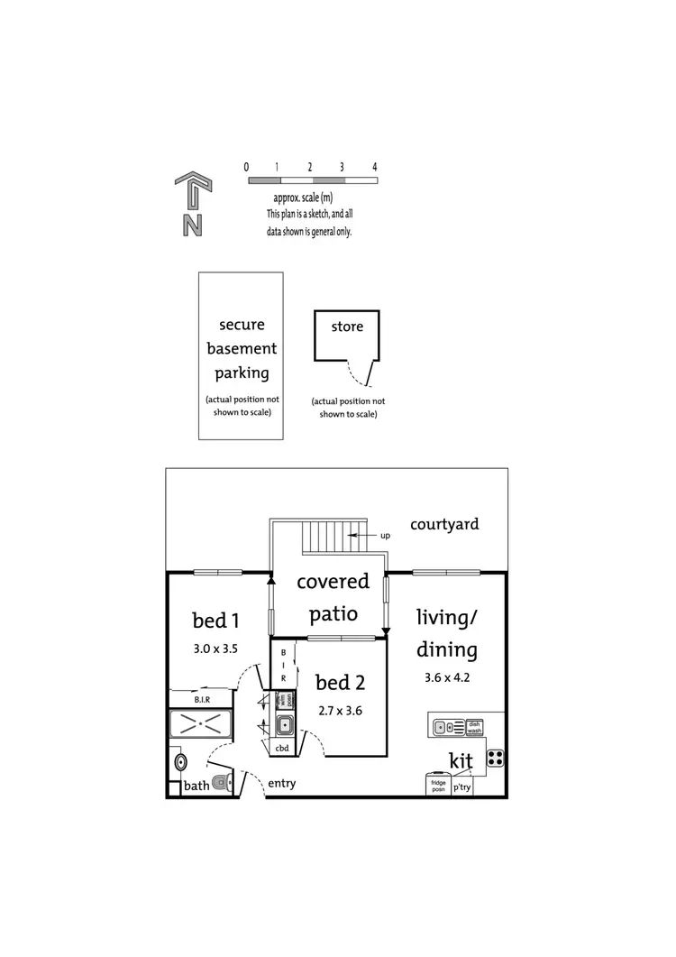 Floorplan of Homely apartment listing, 3/4 Browns Avenue, Ringwood VIC 3134