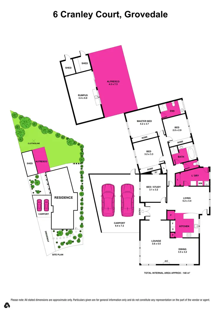 Floorplan of Homely house listing, 6 Cranley Court, Grovedale VIC 3216