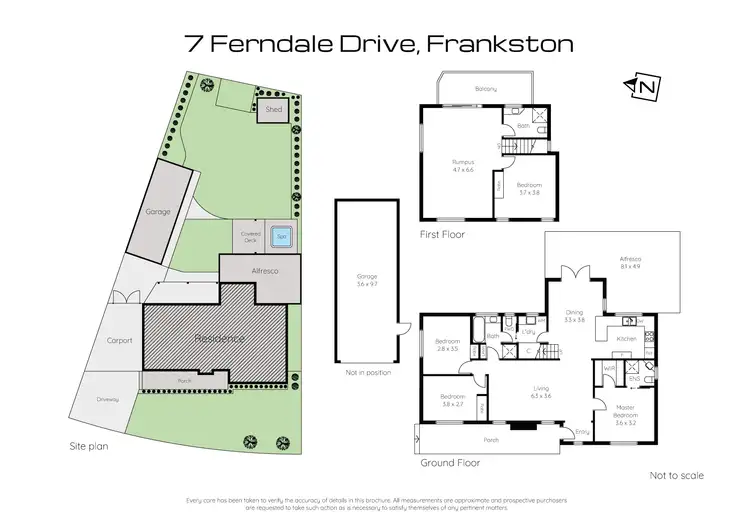 Floorplan of Homely house listing, 7 Ferndale Drive, Frankston VIC 3199