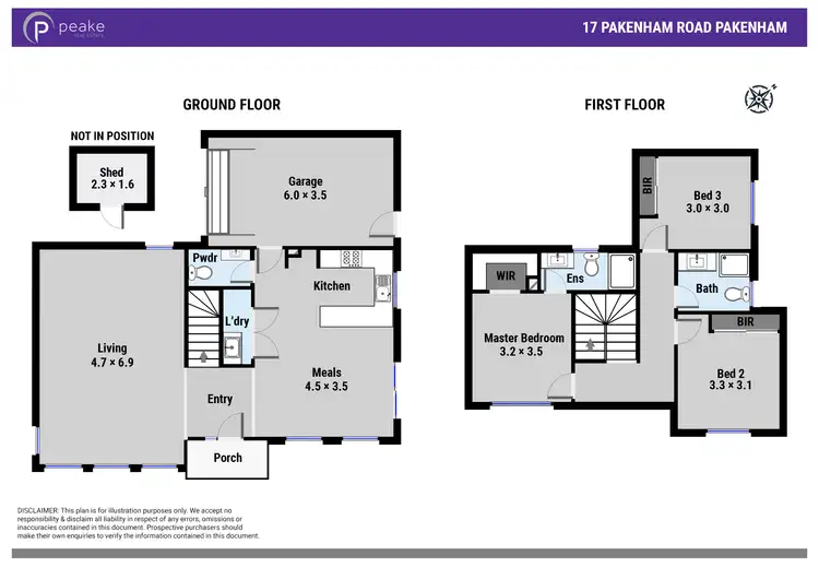 Floorplan of Homely house listing, 17 Pakenham Road, Pakenham VIC 3810