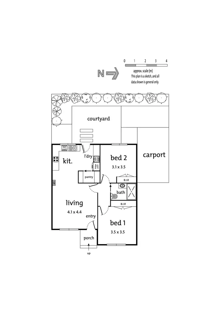 Floorplan of Homely unit listing, 1/33 Carween Avenue, Mitcham VIC 3132