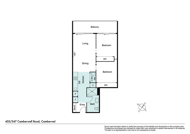 Floorplan of Homely apartment listing, 405/347 Camberwell Road, Camberwell VIC 3124