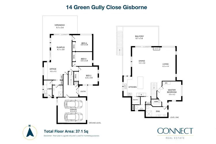 Floorplan of Homely house listing, 14 Green Gully Close, Gisborne VIC 3437