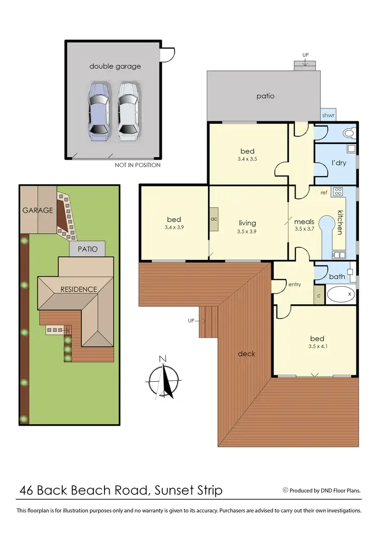 Floorplan of Homely house listing, 46 Back Beach Road, Sunset Strip VIC 3922