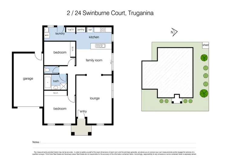 Floorplan of Homely unit listing, 2/24 Swinburne Court, Truganina VIC 3029