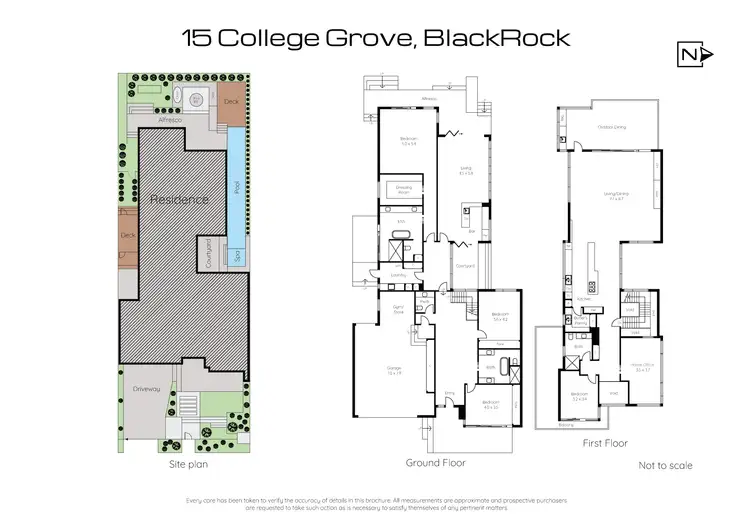 Floorplan of Homely house listing, 15 College Grove, Black Rock VIC 3193