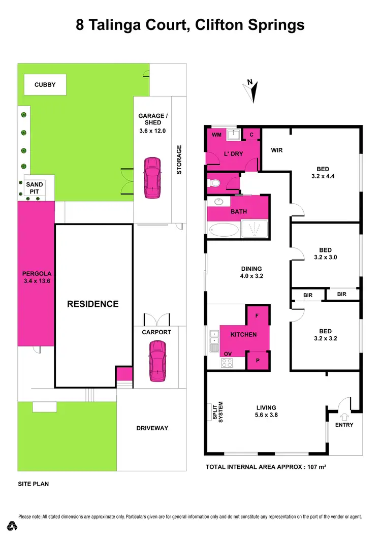 Floorplan of Homely house listing, 8 Talinga Court, Clifton Springs VIC 3222