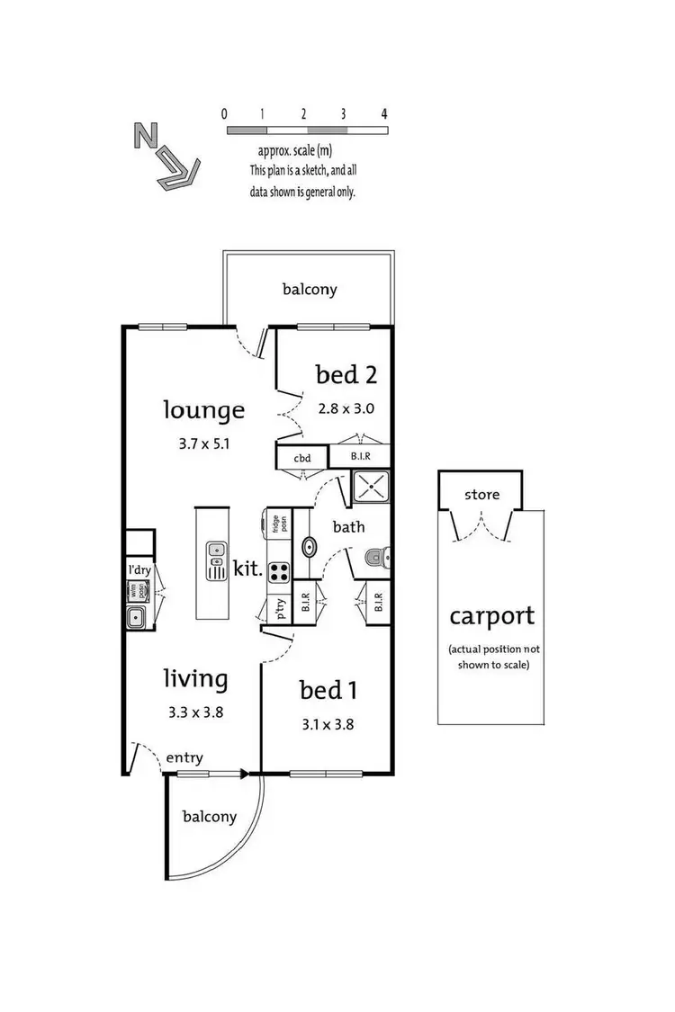 Floorplan of Homely apartment listing, 12/32-34 Mitcham Road, Donvale VIC 3111