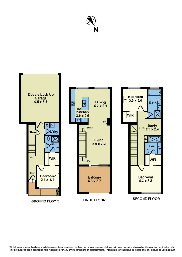 Floorplan of Homely townhouse listing, 21 Nelson Place, Williamstown VIC 3016