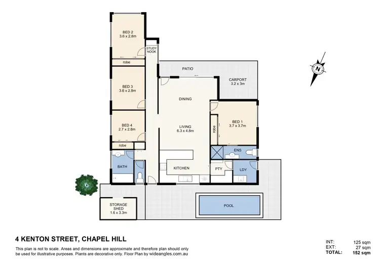 Floorplan of Homely house listing, 4 Kenton Street, Chapel Hill QLD 4069