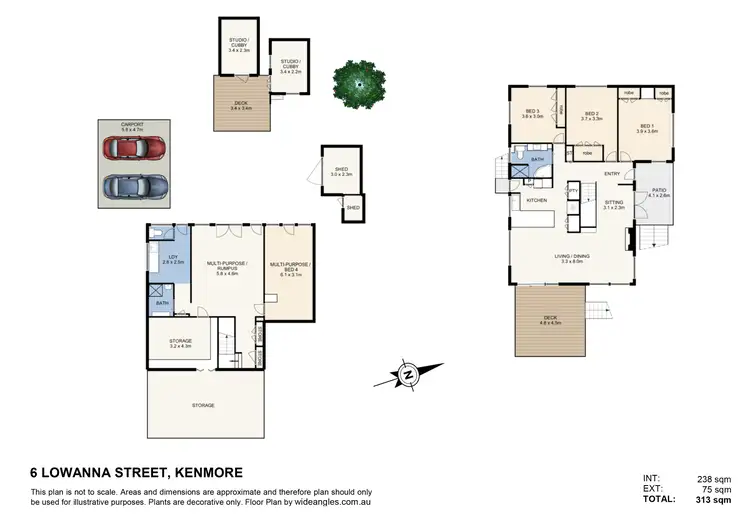 Floorplan of Homely house listing, 6 Lowanna Street, Kenmore QLD 4069