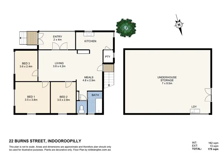 Floorplan of Homely house listing, 22 Burns Street, Indooroopilly QLD 4068