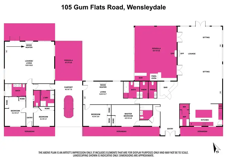 Floorplan of Homely house listing, 105 Gum Flats Road, Wensleydale VIC 3241