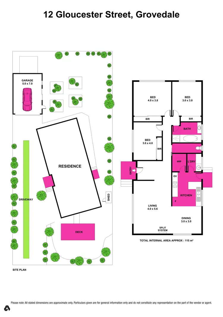 Floorplan of Homely house listing, 12 Gloucester Street, Grovedale VIC 3216