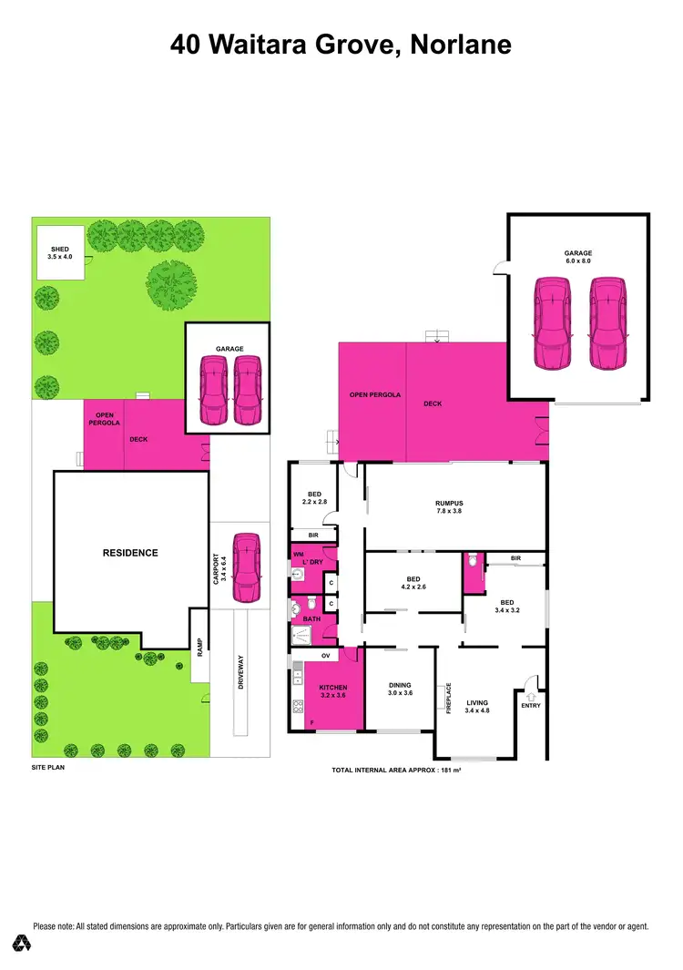 Floorplan of Homely house listing, 40 Waitara Grove, Norlane VIC 3214