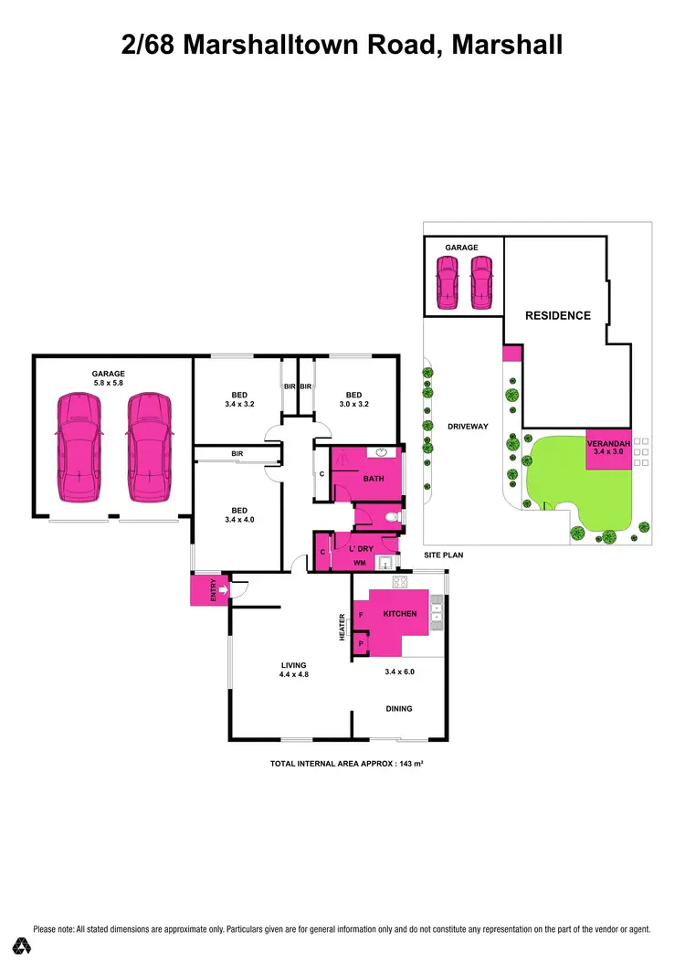 Floorplan of Homely house listing, 2/68 Marshalltown Road, Marshall VIC 3216