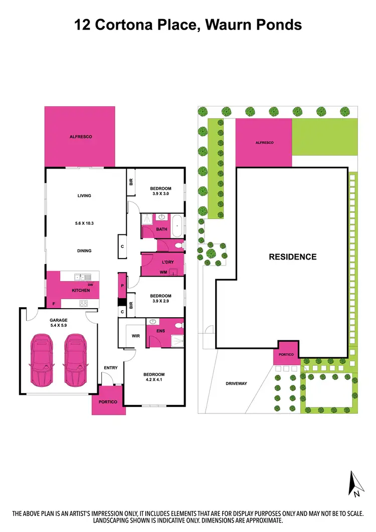 Floorplan of Homely house listing, 12 Cortona Place, Waurn Ponds VIC 3216