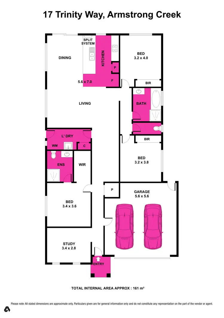 Floorplan of Homely house listing, 17 Trinity Way, Armstrong Creek VIC 3217