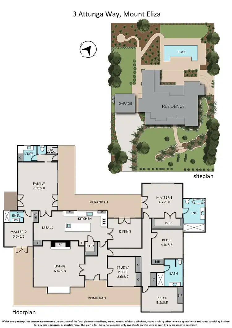 Floorplan of Homely house listing, 3 Attunga Way, Mount Eliza VIC 3930