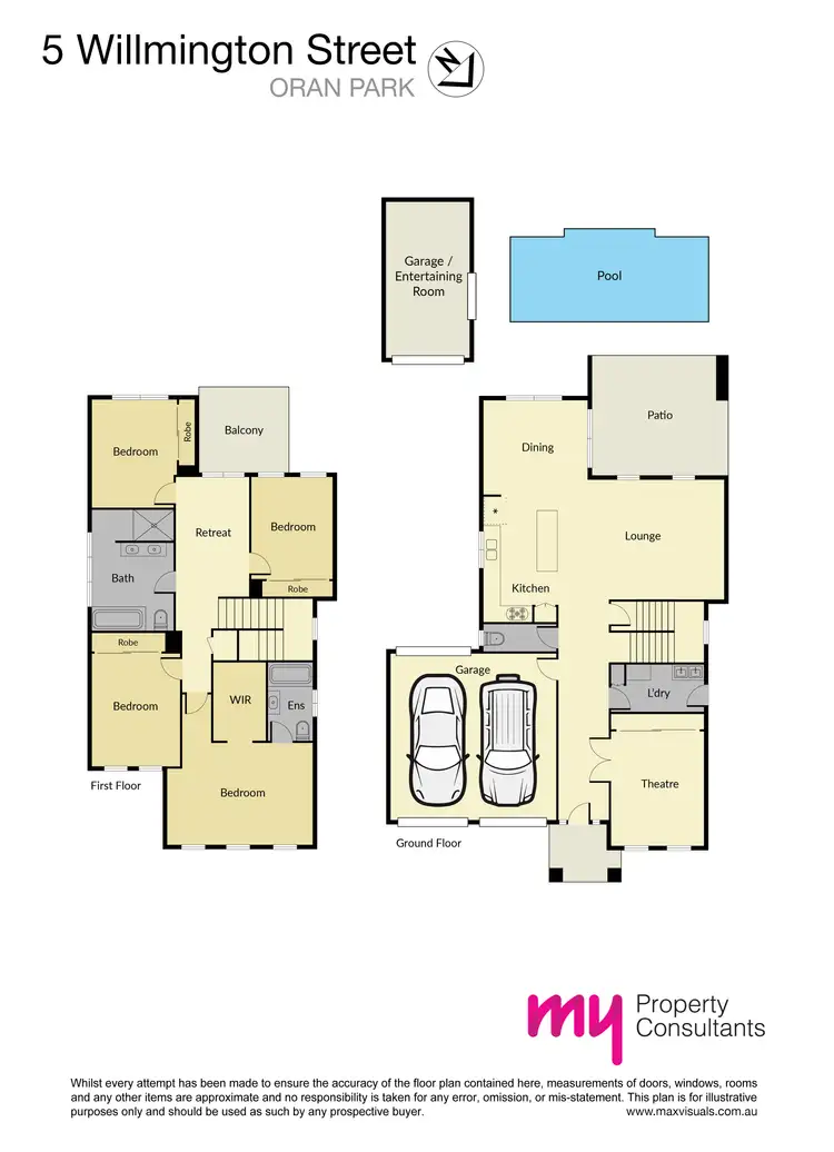 Floorplan of Homely house listing, 5 Willmington Loop, Oran Park NSW 2570