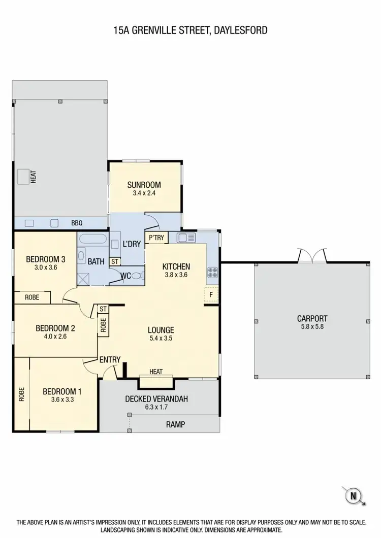 Floorplan of Homely house listing, 15A Grenville Street, Daylesford VIC 3460