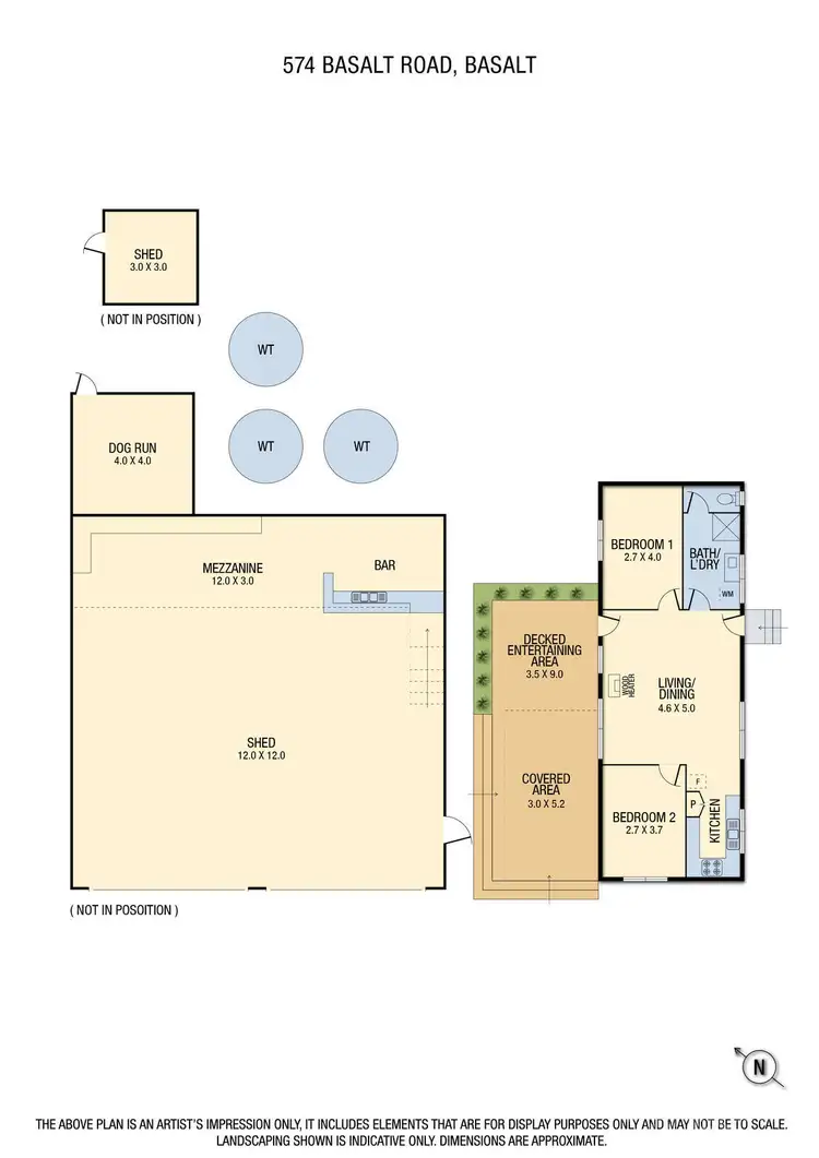 Floorplan of Homely house listing, 574 Basalt Road, Basalt VIC 3460