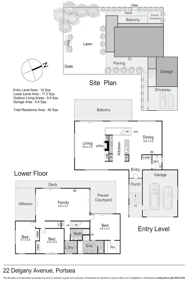 Floorplan of Homely house listing, 22 Delgany Avenue, Portsea VIC 3944