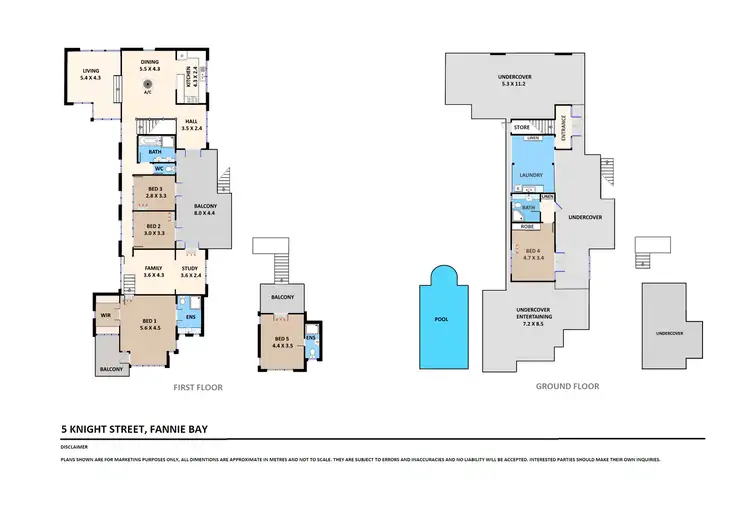 Floorplan of Homely house listing, 5 Knight Street, Fannie Bay NT 820
