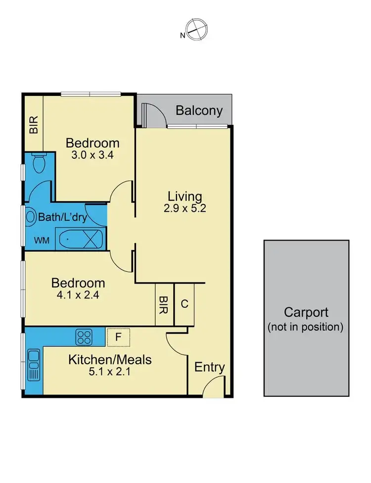Floorplan of Homely apartment listing, 5/33 Madden Avenue, Carnegie VIC 3163