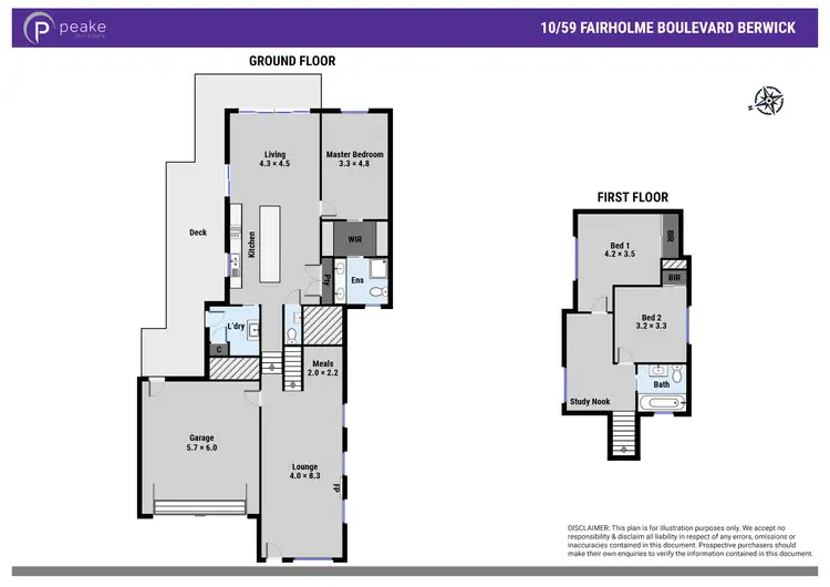Floorplan of Homely unit listing, 10/59 Fairholme Boulevard, Berwick VIC 3806