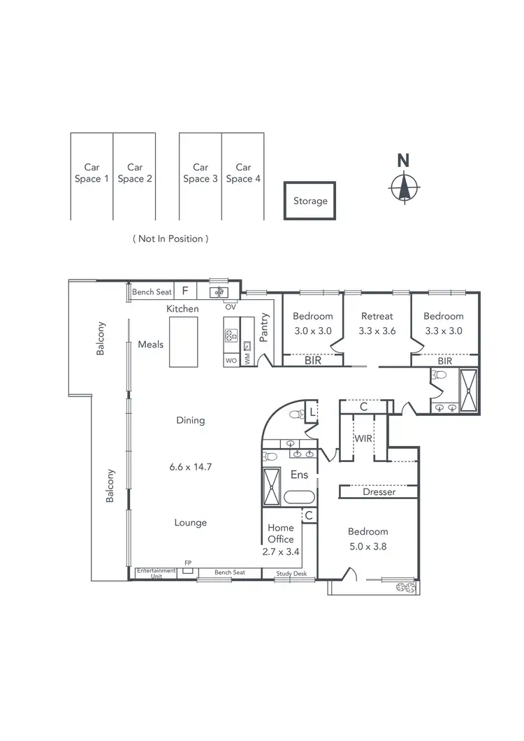 Floorplan of Homely apartment listing, 201/177 Auburn Road, Hawthorn VIC 3122