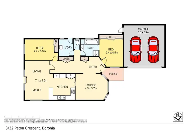 Floorplan of Homely unit listing, 3/32 Paton Crescent, Boronia VIC 3155