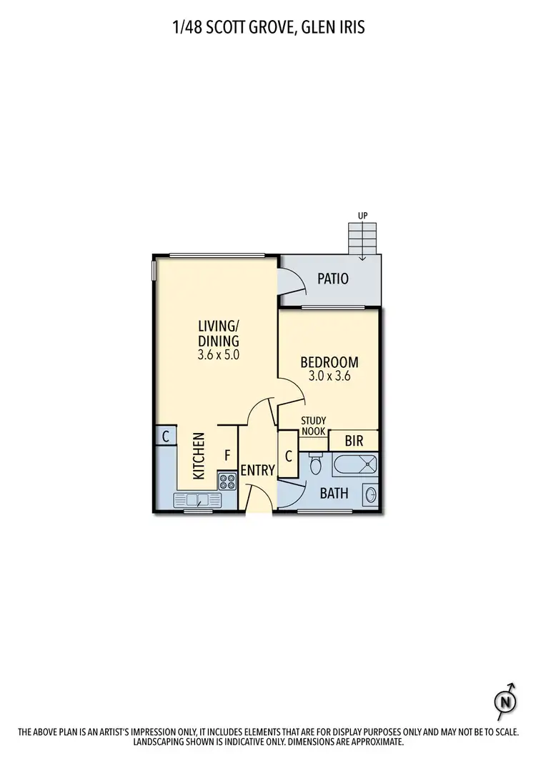 Floorplan of Homely apartment listing, 1/48 Scott Grove, Glen Iris VIC 3146