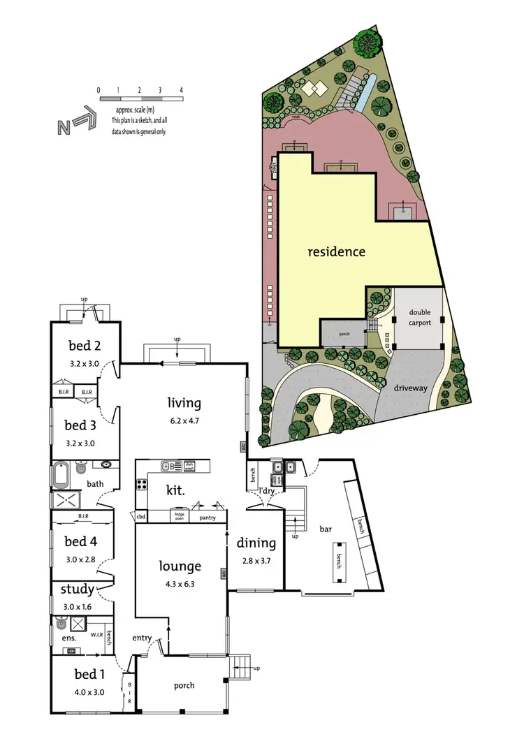 Floorplan of Homely house listing, 43 Hender Street, Ringwood East VIC 3135