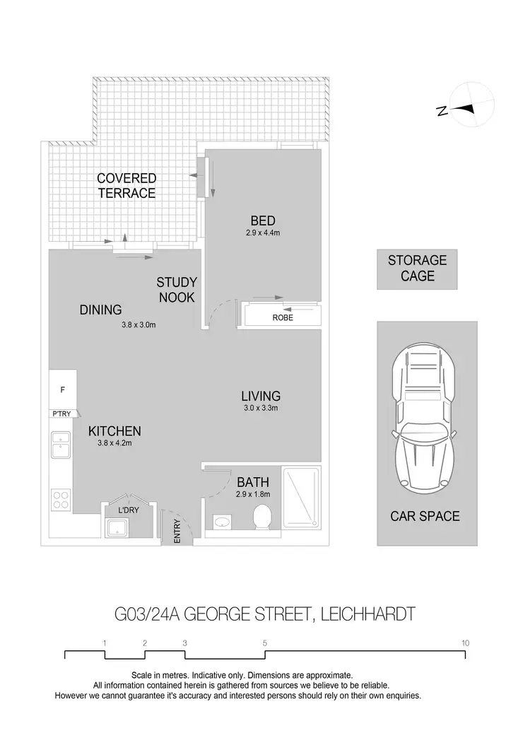 Floorplan of Homely apartment listing, G03/24A George Street, Leichhardt NSW 2040