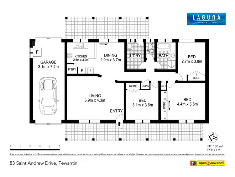 Floorplan of Homely house listing, 83 St Andrews Drive, Tewantin QLD 4565